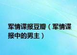 军情谍报豆瓣（军情谍报中的男主）