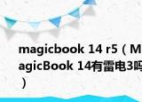 magicbook 14 r5（MagicBook 14有雷电3吗）