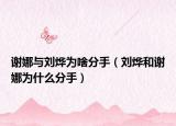 谢娜与刘烨为啥分手（刘烨和谢娜为什么分手）