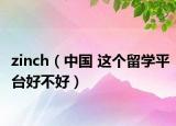 zinch（中国 这个留学平台好不好）
