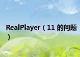 RealPlayer（11 的问题）