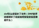 dnf怎么安装补丁文件（DNF的手动更新补丁应该如何安装安装目录是什么）