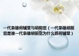 一代枭雄何辅堂与胡前宽（一代枭雄胡前宽是谁一代枭雄胡前宽为什么抓何辅堂）