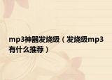 mp3神器发烧级（发烧级mp3有什么推荐）