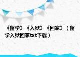 《留学》《入狱》《回家》（留学入狱回家txt下载）