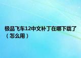极品飞车12中文补丁在哪下载了（怎么用）