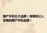 国产手机五大品牌（有哪些让人惊艳的国产手机品牌）