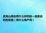 武夷山周边有什么好吃的一定要去吃的东西（有什么特产吗）