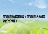 正青春结局剧情（正青春大结局简介介绍）