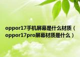 oppor17手机屏幕是什么材质（oppor17pro屏幕材质是什么）