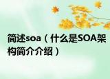 简述soa（什么是SOA架构简介介绍）