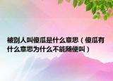 被别人叫傻瓜是什么意思（傻瓜有什么意思为什么不能随便叫）