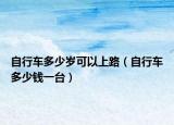 自行车多少岁可以上路（自行车多少钱一台）