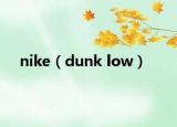 nike（dunk low）