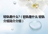 轻轨是什么?（轻轨是什么 轻轨介绍简介介绍）
