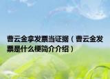 曹云金拿发票当证据（曹云金发票是什么梗简介介绍）