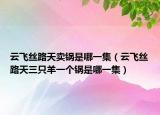 云飞丝路天卖锅是哪一集（云飞丝路天三只羊一个锅是哪一集）