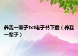养我一辈子txt电子书下载（养我一辈子）
