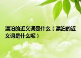 漂泊的近义词是什么（漂泊的近义词是什么呢）