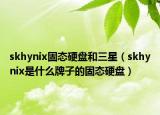 skhynix固态硬盘和三星（skhynix是什么牌子的固态硬盘）