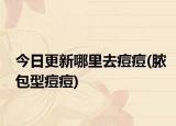 今日更新哪里去痘痘(脓包型痘痘)