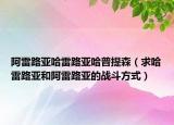 阿雷路亚哈雷路亚哈普提森（求哈雷路亚和阿雷路亚的战斗方式）
