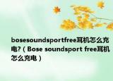 bosesoundsportfree耳机怎么充电?（Bose soundsport free耳机怎么充电）