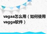 vagaa怎么用（如何使用vagga软件）
