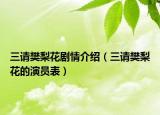 三请樊梨花剧情介绍（三请樊梨花的演员表）