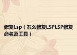 修复Lsp（怎么修复LSPLSP修复命名及工具）