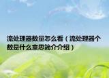 流处理器数量怎么看（流处理器个数是什么意思简介介绍）