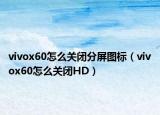 vivox60怎么关闭分屏图标（vivox60怎么关闭HD）