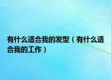 有什么适合我的发型（有什么适合我的工作）