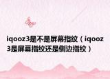 iqooz3是不是屏幕指纹（iqooz3是屏幕指纹还是侧边指纹）