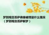 梦到观音菩萨佛像被埋是什么情况（梦到观音菩萨解梦）