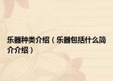 乐器种类介绍（乐器包括什么简介介绍）