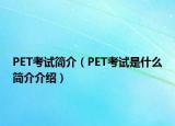 PET考试简介（PET考试是什么简介介绍）