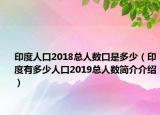 印度人口2018总人数口是多少（印度有多少人口2019总人数简介介绍）