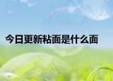 今日更新粘面是什么面