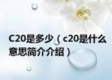 C20是多少（c20是什么意思简介介绍）
