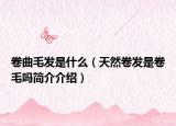 卷曲毛发是什么（天然卷发是卷毛吗简介介绍）