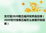 支付宝2020集五福开奖界面在哪（2020支付宝集五福怎么查看开奖结果）