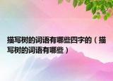 描写树的词语有哪些四字的（描写树的词语有哪些）