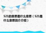 521的意思是什么意思（521是什么意思简介介绍）