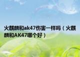 火麒麟和ak47伤害一样吗（火麒麟和AK47哪个好）