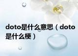 doto是什么意思（doto是什么梗）