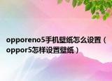 opporeno5手机壁纸怎么设置（oppor5怎样设置壁纸）