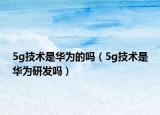 5g技术是华为的吗（5g技术是华为研发吗）
