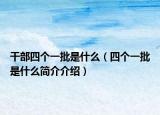 干部四个一批是什么（四个一批是什么简介介绍）