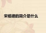 宋祖德的简介是什么